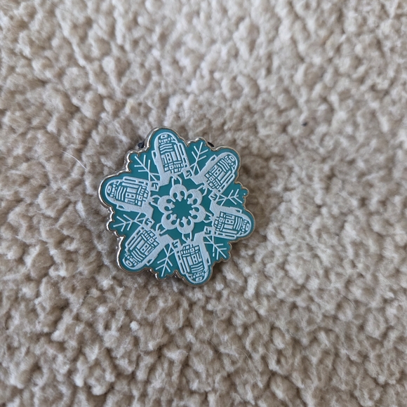 Snowflake Enamel Pin - Picture 2 of 5